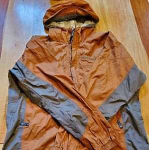 Men's Marmot rain jacket orange
